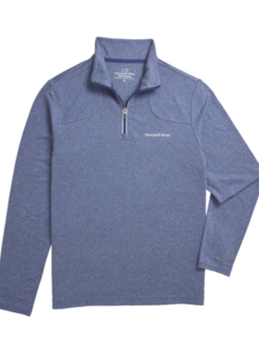 Men’s Vineyard Vines Heathered Blue Quarter-Zip Shirt Jacket